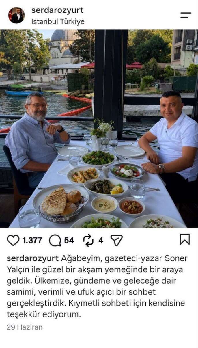 Böyle network ağız sulandırır! Serdar Özyurt kimlerle oturup kalkmış, kimler öven yazılar yazmış; sosyal medyada boşa aramayın! 8